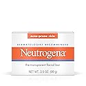 Neutrogena Facial Cleansing Bar Treatment for Acne-Prone Skin, Non-Medicated & Glycerin-Rich Hypoallergenic Formula with No Detergents or Dyes, 3.5 oz