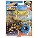 Hot Wheels Monster Trucks Mega Wrex, Includes New Crushed Car