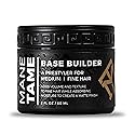 MANE TAME Base Builder 2oz - Prestyling Hair Balm for Medium - Fine Hair, Adds Volume + Texture with a Matte Natural Finish