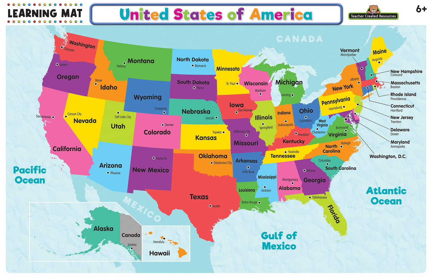 Teacher United States of America Map Learning Mat