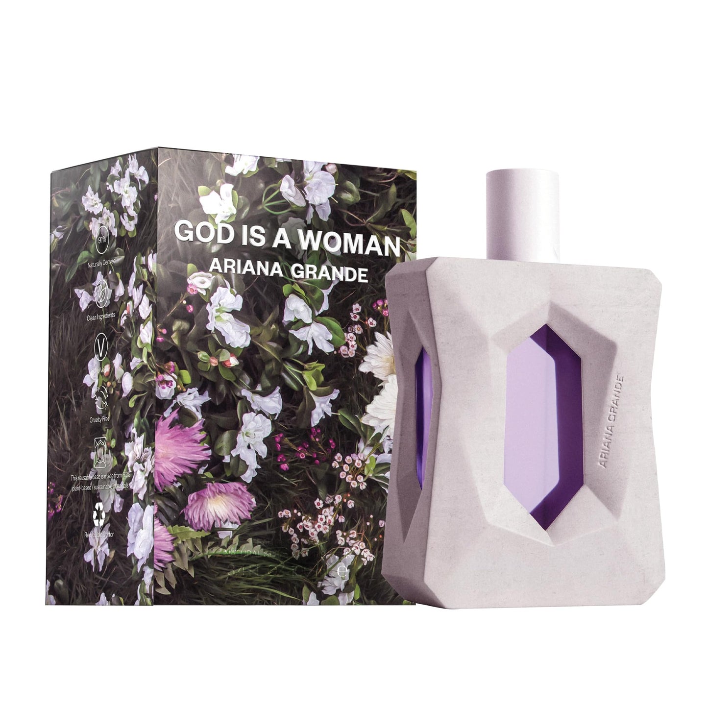 Ariana Grande God is a Woman Eau de Parfum - Fruity Musk Fragrance for Women - Women's Perfume with Notes of Orris, Pear, Vanilla & Cedarwood - 3.4 Fl