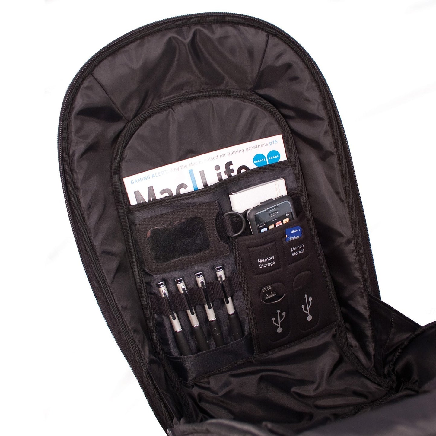 Mobile Edge Black 17.3 Inch Laptop, Mac, Eco-Friendly Backpack, Cotton Canvas, for Men, Women Business, Students MECBP1