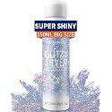 Elitles Made Hair Glitter Body Glitter Spray, 150ML Glitter Hairspray Holographic Silver Glitter Spray for Hair and Body, Hair Glitter for Kids Women