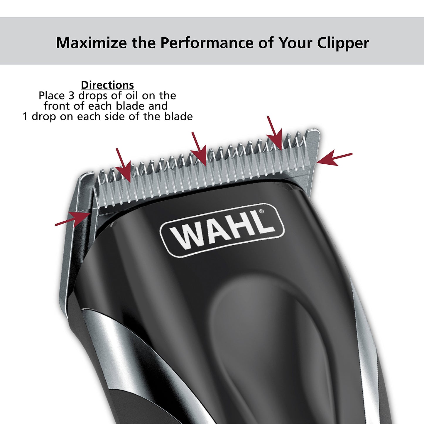 Wahl Premium Hair Clipper Blade Lubricating Oil for Clippers, Trimmers, & Blade Corrosion for Rust Prevention - 4 Fluid Ounces - Model 3310-300A Beauty and Personal Care Wahl