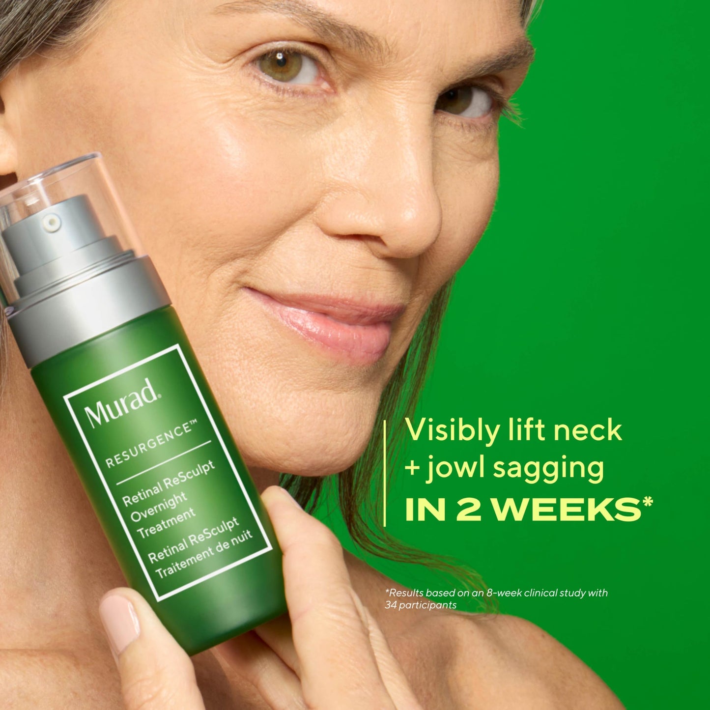 Murad Retinal ReSculpt Overnight Treatment - Advanced Face and Neck Serum with Encapsulated Retinal, Kangaroo Paw, Olive, & Oat Smooths Deep Wrinkles