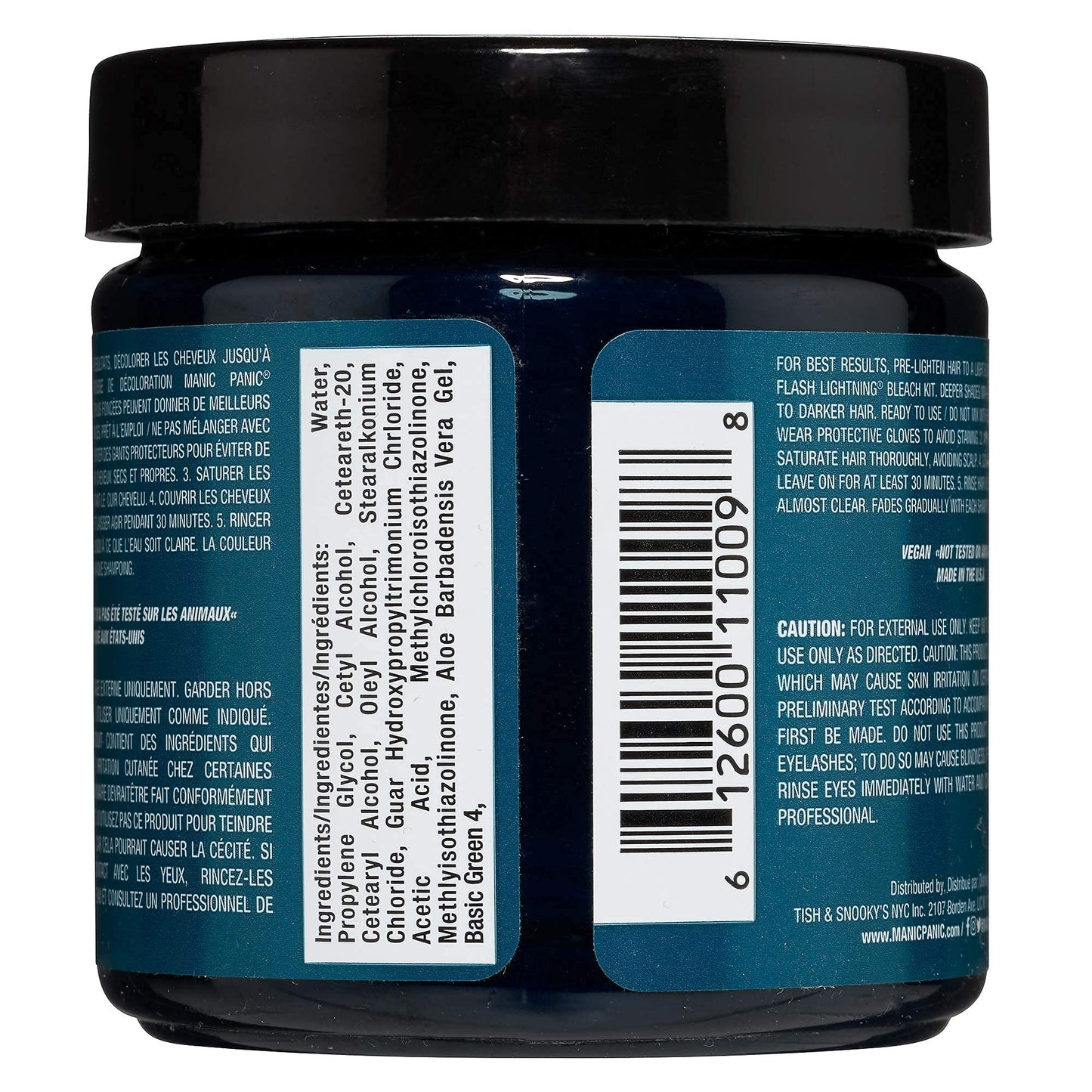 MANIC PANIC Classic Enchanted Forest Semi Permanent Hair Color - Deep Teal Green Hair Dye for Women & Men That Lasts 4-6 Weeks - Vegan, Ammonia