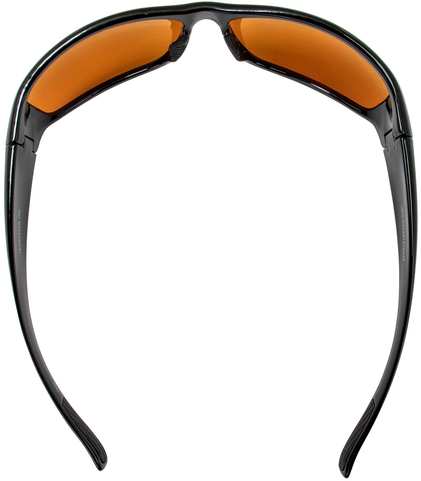 Maxx Major Sport Golf Motorcycle Riding Sunglasses Black with High Definition Amber Lens