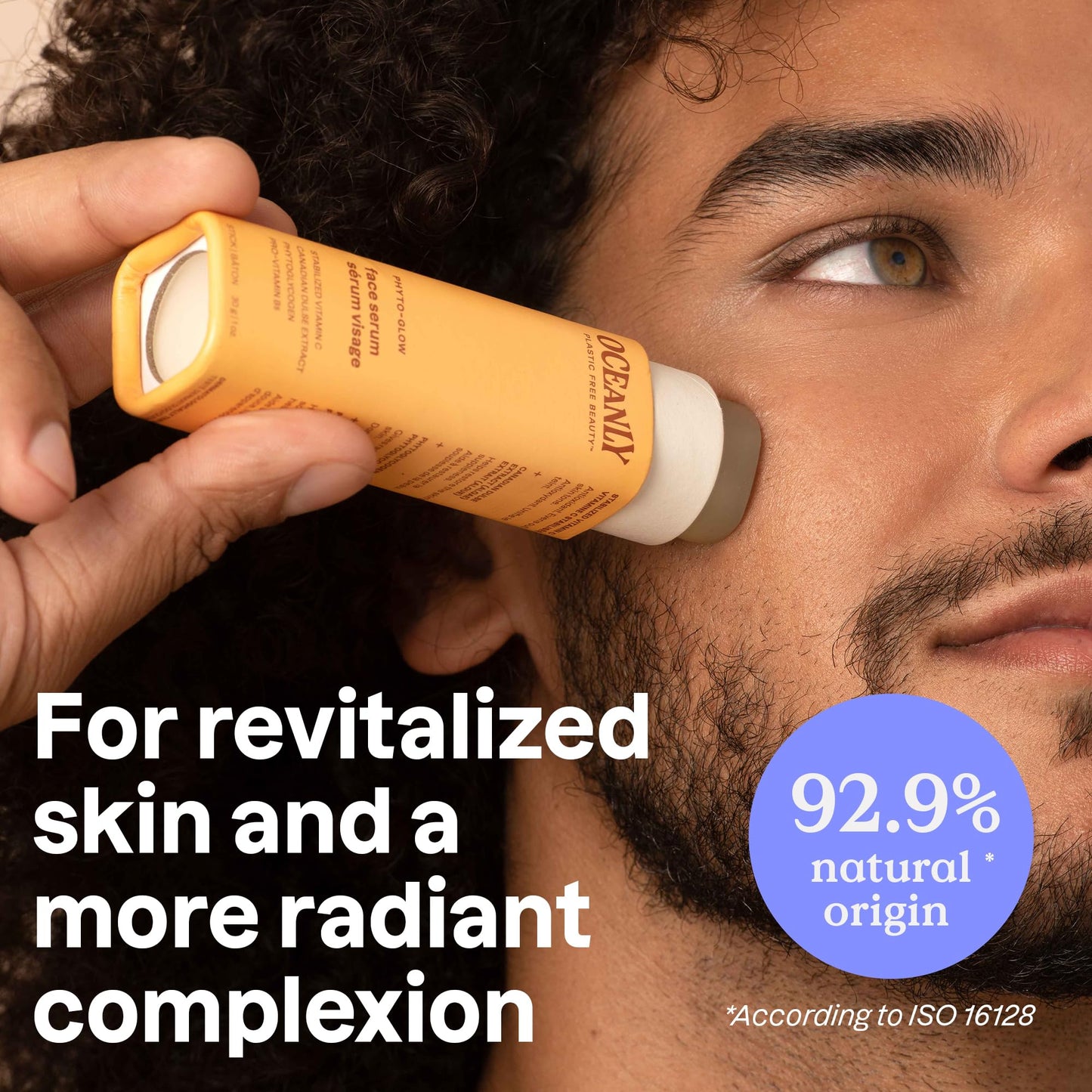 ATTITUDE Oceanly Face Serum Bar, EWG Verified, Plastic-free, Plant and Mineral-Based Ingredients, Vegan and Cruelty-free Beauty Products, PHYTO GLOW