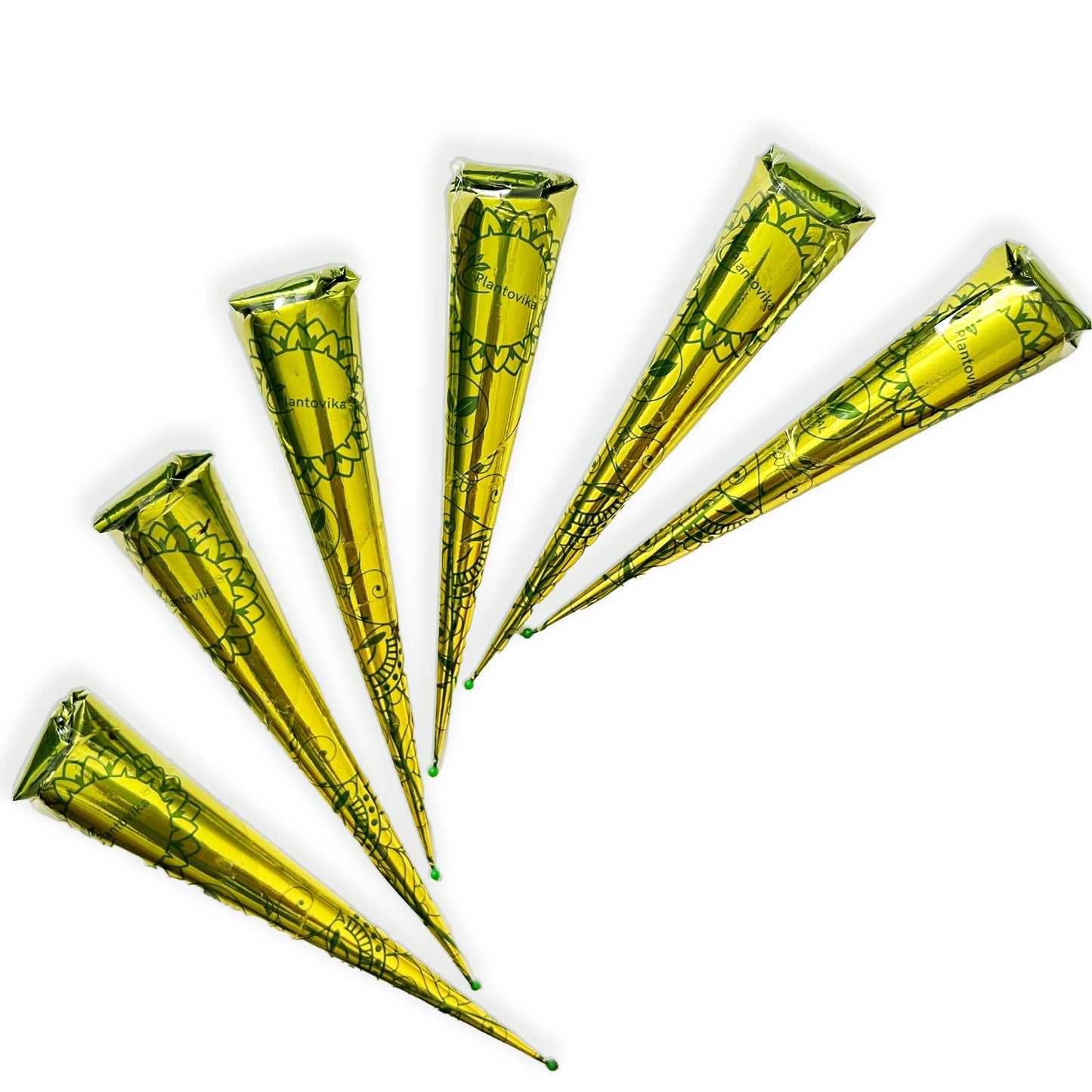 Plantovika Henna Cone Made from 100% Natural Leaves | Fresh Ready-to-Use Pre-Filled Paste, Henna Tube | Dark Reddish Brown | No Additives | Long Beauty and Personal Care Plantovika