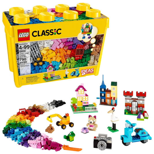 LEGO Classic Large Creative Brick Box 10698, Building Set with Storage, Fun Interactive Toy for Kids, Boys & Girls, Great for Home or Classroom