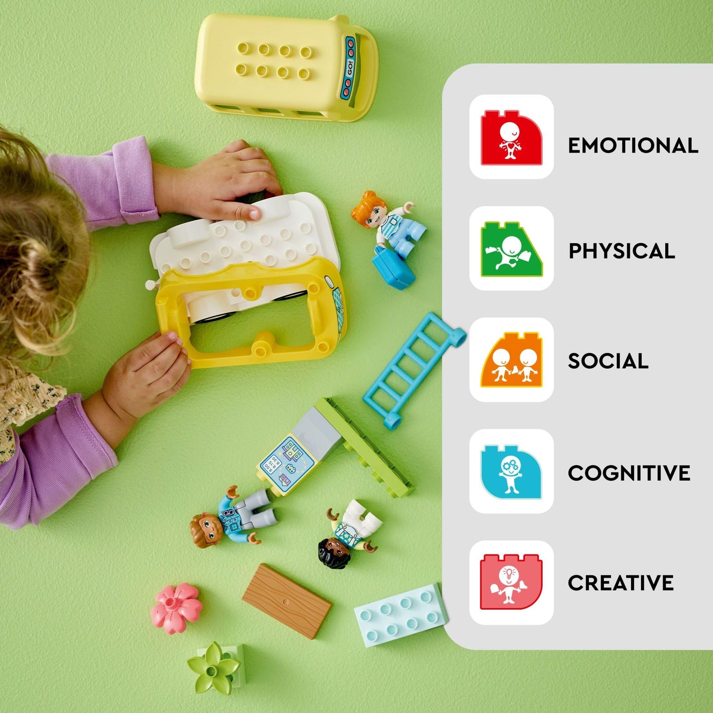 LEGO DUPLO Town Bus Ride 10988 Educational STEM Building Toy Set for Preschool Kids, Boys, Girls Ages 2+, Hands on Learning About Catching The Bus to…