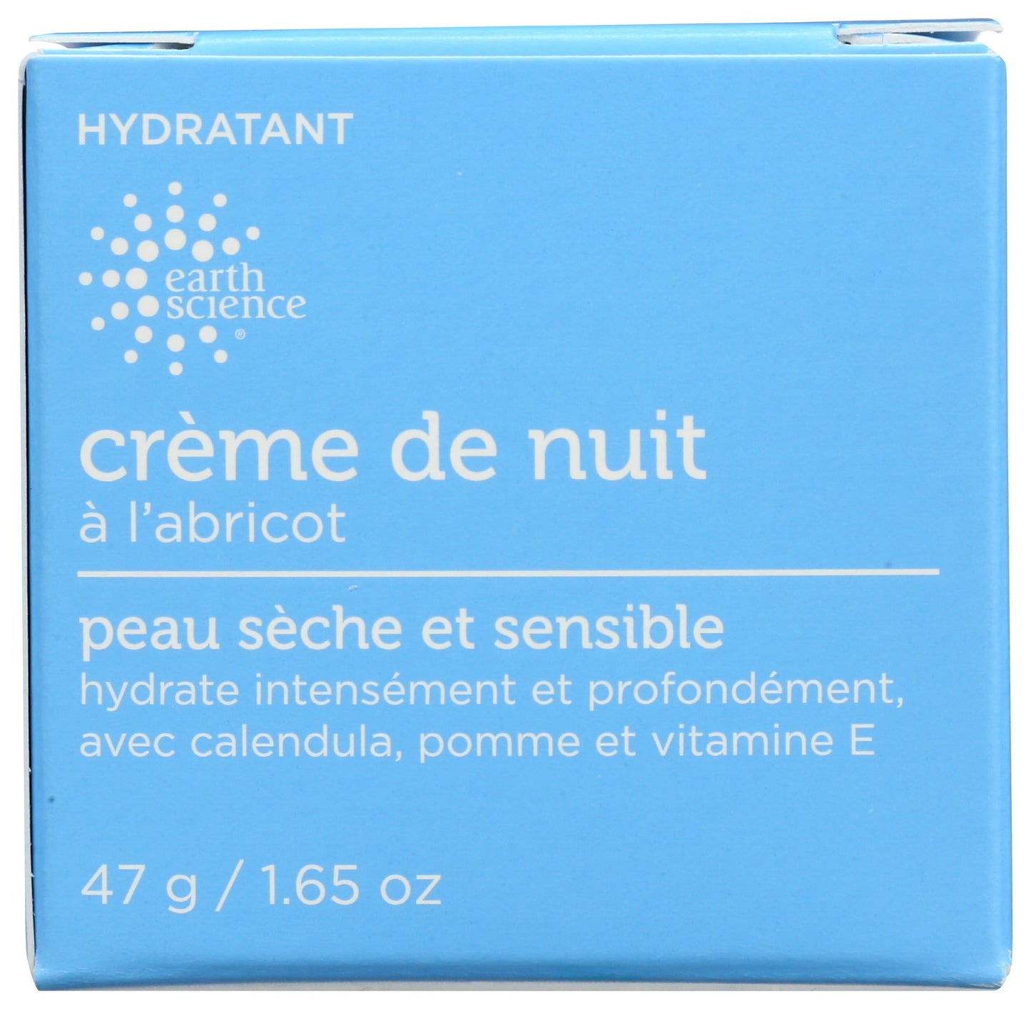 EARTH SCIENCE - Apricot Night Cream with Hydrating Apricot and Vitamin E for Dry Skin (1.65 oz)