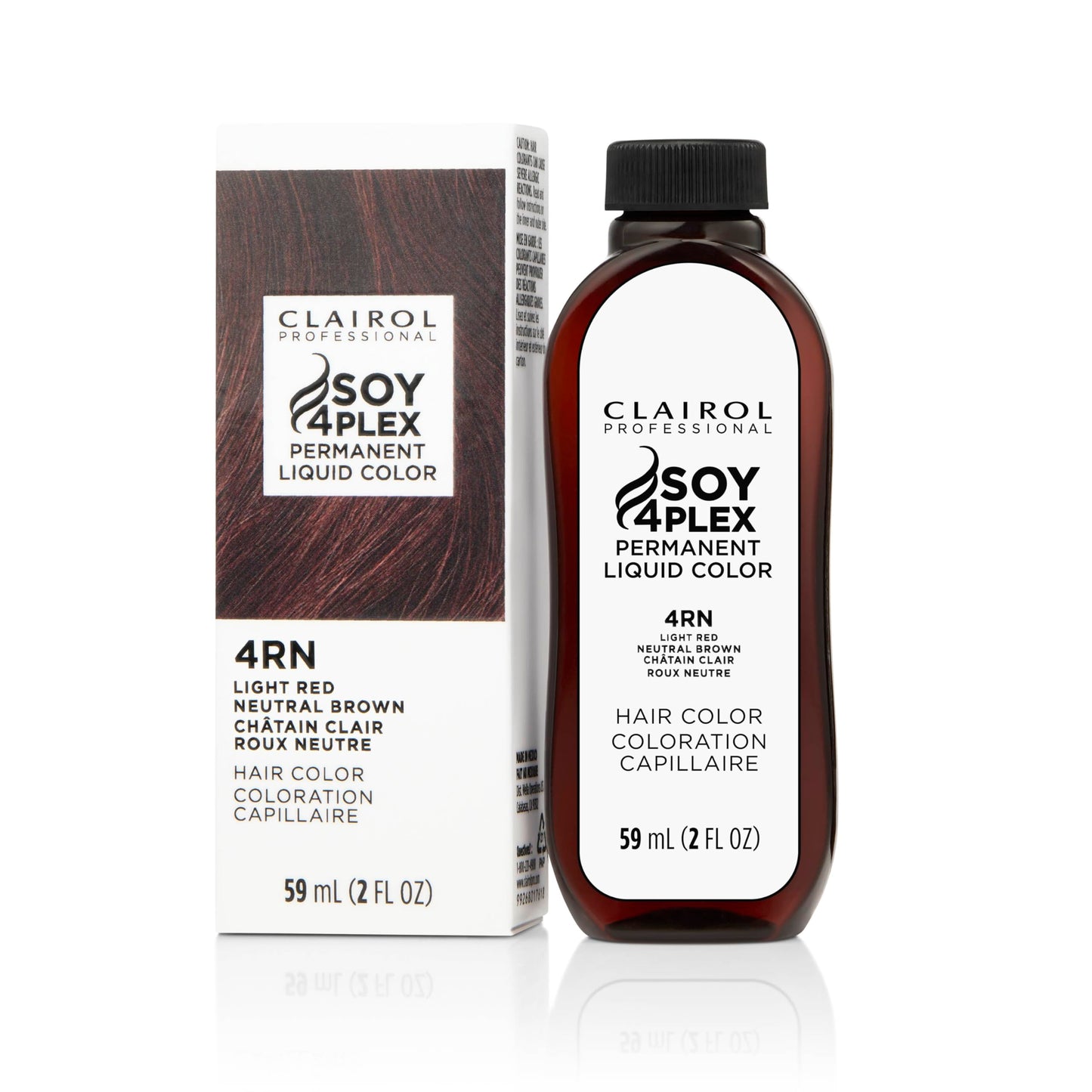 Clairol Professional Permanent Liquicolor, 4rn Light Red Neutral Brown, 2 Fl Oz - Packaging May Vary