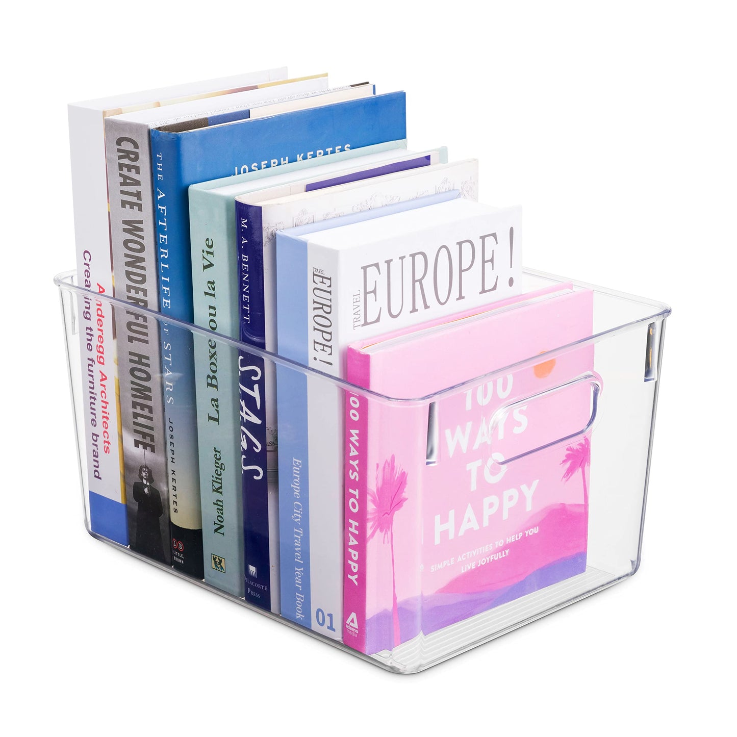 Pack Of 4 Plastic Kitchen Organization Pantry Storage Bins - Fridge Organizer Household Food Baskets for Countertops, Cabinets, Refrigerator…