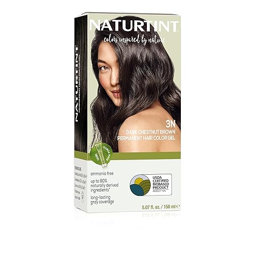 Naturtint 3N Dark Chestnut Brown Permanent Hair Color (Pack of 1), Ammonia Free, Vegan, Cruelty Free, up to 100% Gray Coverage, Long Lasting Results