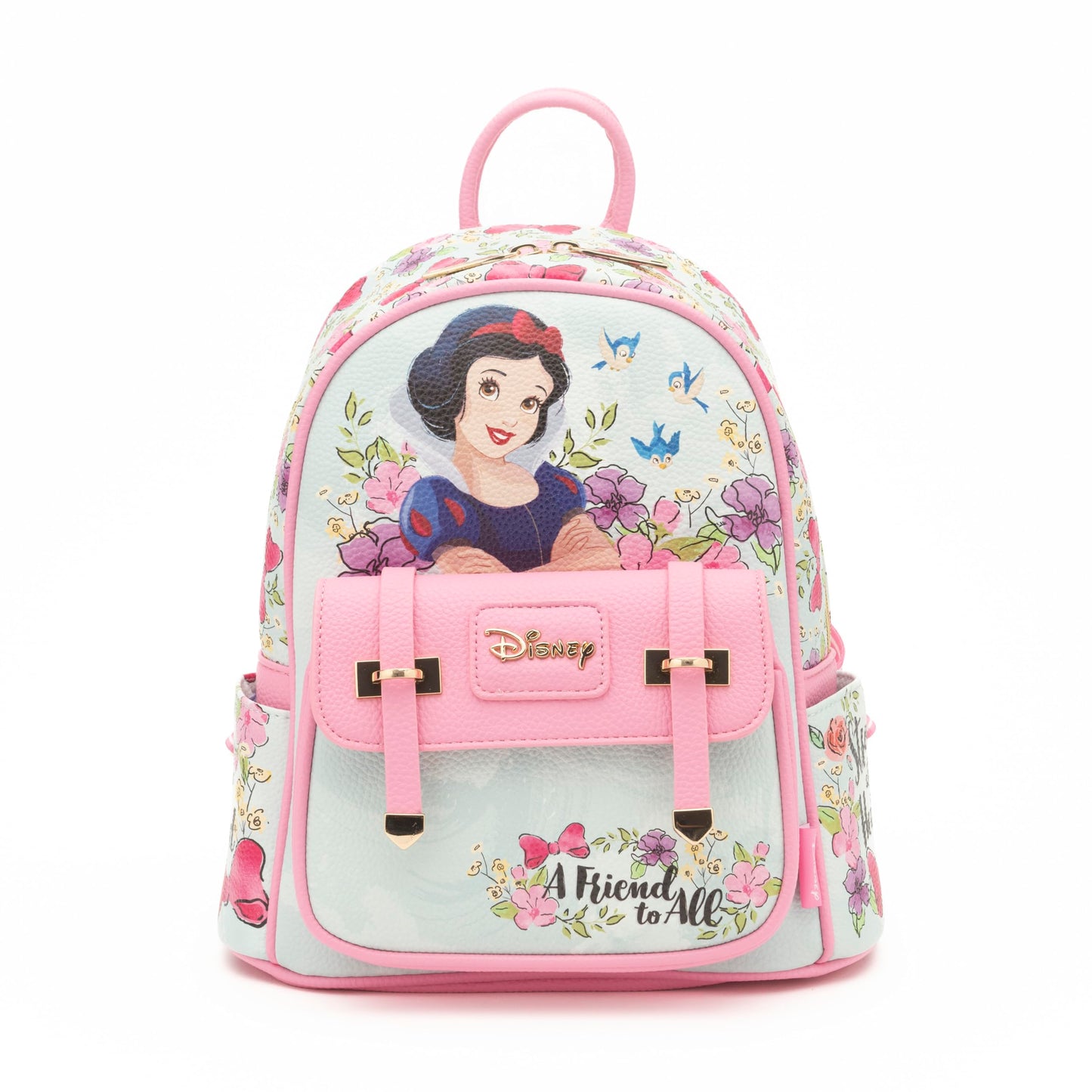 Wondapop - Snow White 11"" Vegan Leather Fashion Mini Backpack, Pink