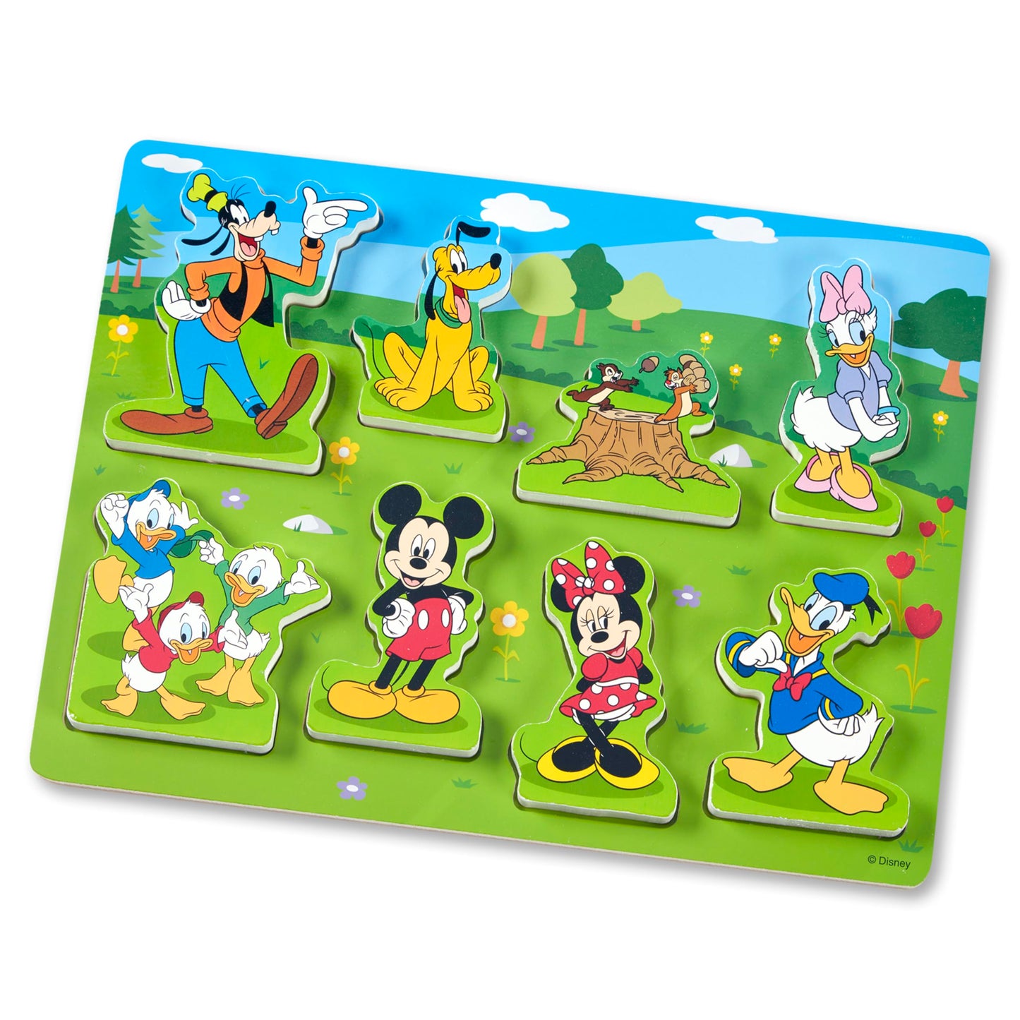 Melissa & Doug Disney Mickey Mouse Clubhouse Wooden Chunky Puzzle (8 pcs)
