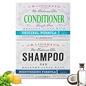 J.R.LIGGETT'S Moisturizing Formula Shampoo Bar and Conditioner Bar 2-Pack, All-Natural, Plant-Based Solid Hair Care Set, Sulfate-Free, 3.5 oz Shampoo