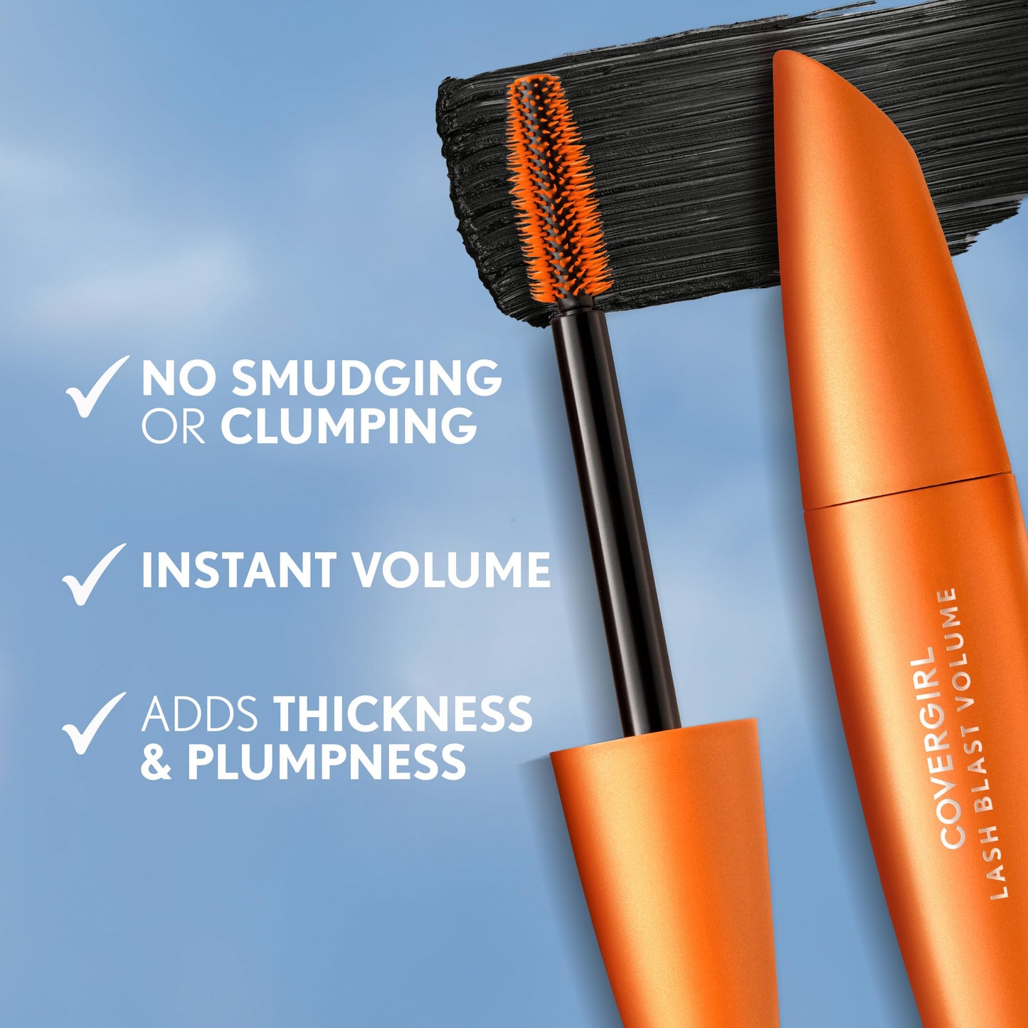 COVERGIRL LashBlast Volume Mascara, 1 Tube (0.44 oz), Very Black Color, Volumizing Mascara, Hypoallergenic, For All Eye Colors & Skin Tones (packaging