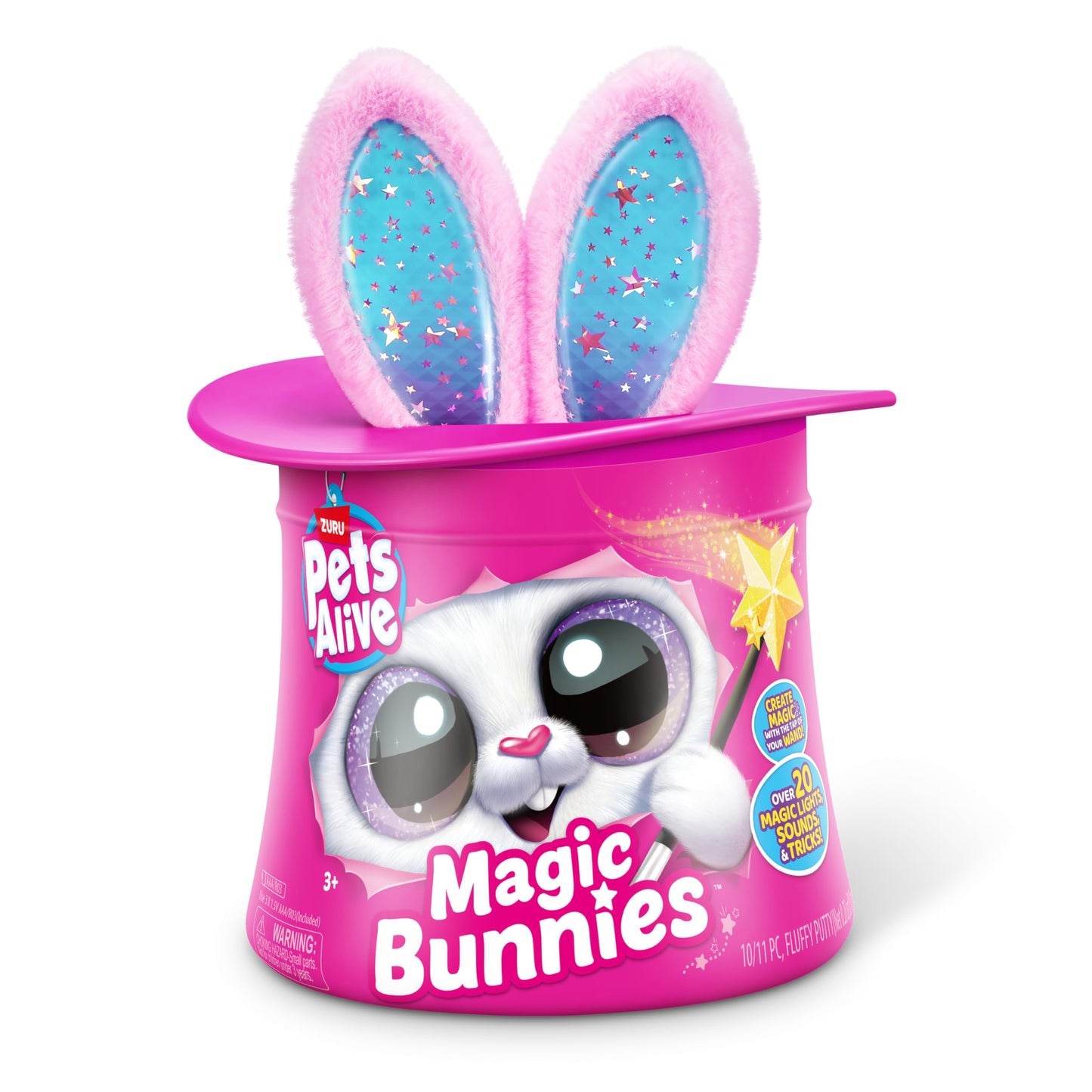 Pets Alive Magic Bunnies (Candy) by ZURU Electronic Plush Unboxing Surprise Interactive Magic Toy