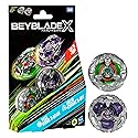 BEYBLADE X Yell Kong 3-60GB and Helm Knight 5-80T Dual Pack Set with 2 Right-Spinning Tops; Battling Top Toys for 8 Year Old Boys and Girls