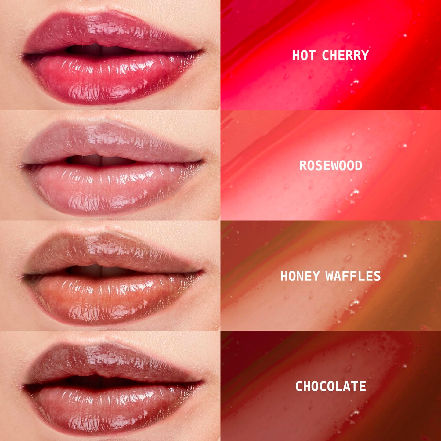 Ruby Kisses Lip Oil Booster, Hydrating Lip Gloss with Nourishing Natural Oil Blend, Jumbo Wand for Easy Application, Non-Sticky Formula (Clear)