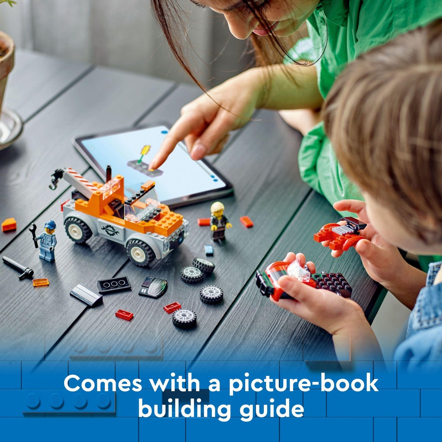 LEGO City Tow Truck and Sports Car Repair Building Set, Kids Gift Idea with 2 Minifigures and Accessories Including a Cochlear Implant, Pretend Play…