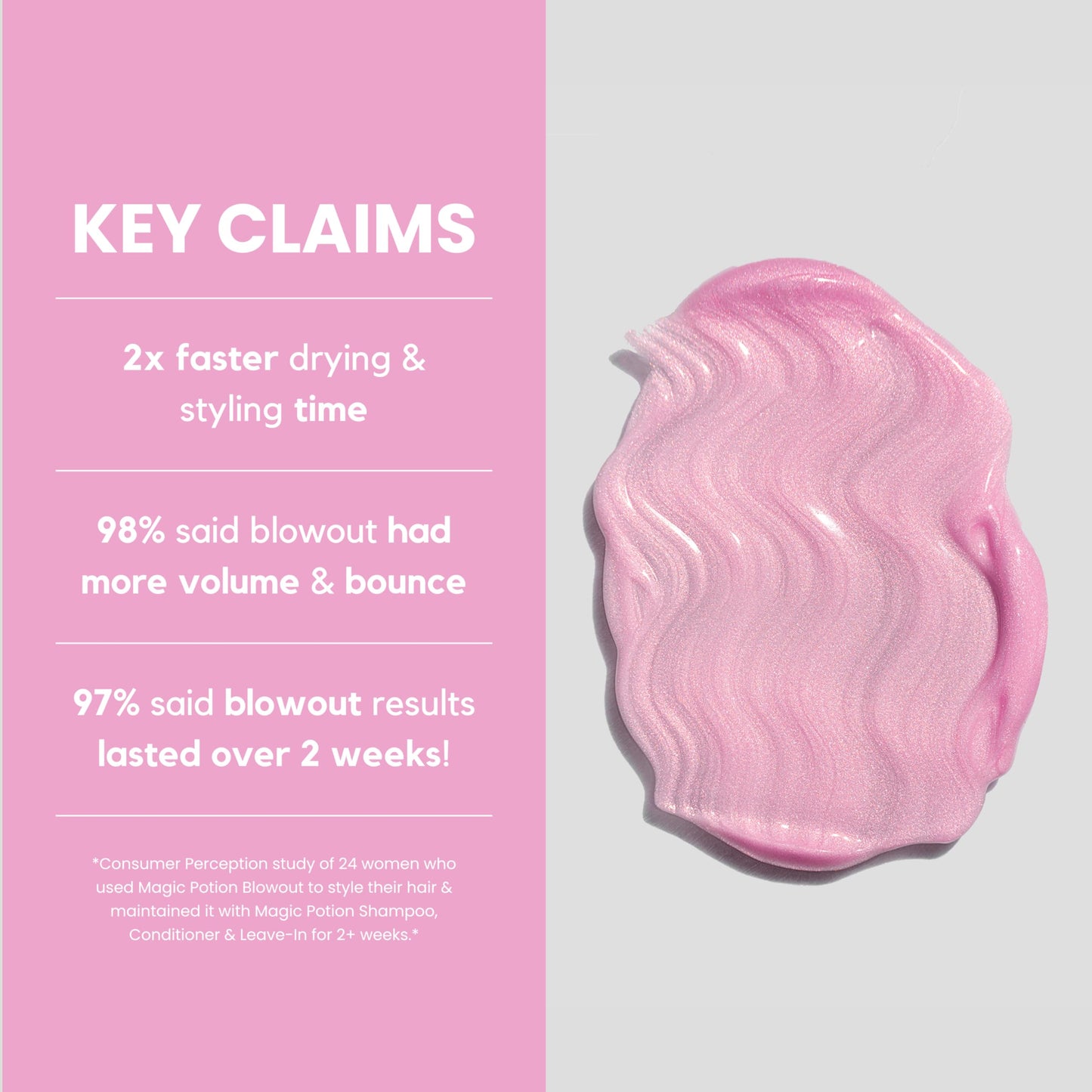 SIMPLY SMOOTH Magic Potion Blowout Serum - Keratin-Infused, Heat-Activated Styling Serum for Frizz-Free, Bouncy Blowouts | Adds Volume, Shine