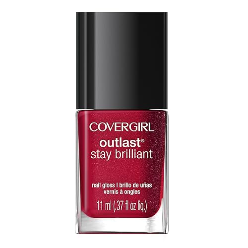 COVERGIRL Outlast Stay Brilliant Nail Gloss, Rose Delight, 0.37 Fluid Ounce (packaging may vary)