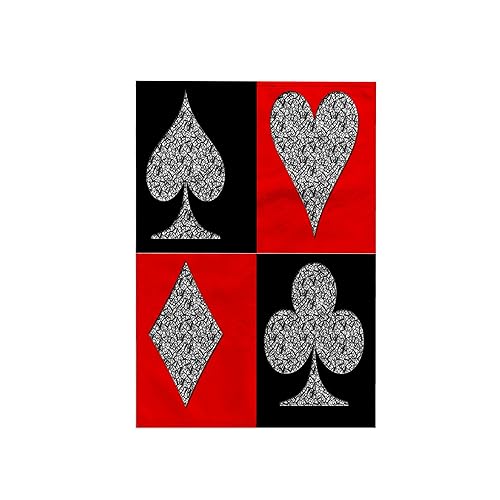 3D Rose Poker. Four of A Kind. Aces. Cool Design. Popular Image Hand Towel, 15" x 22"