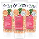 St. Ives Exfoliant Face Scrub 3-Pack - Skin-Brightening Pink Lemon & Mandarin for Glowing Skin, 6 Oz Ea