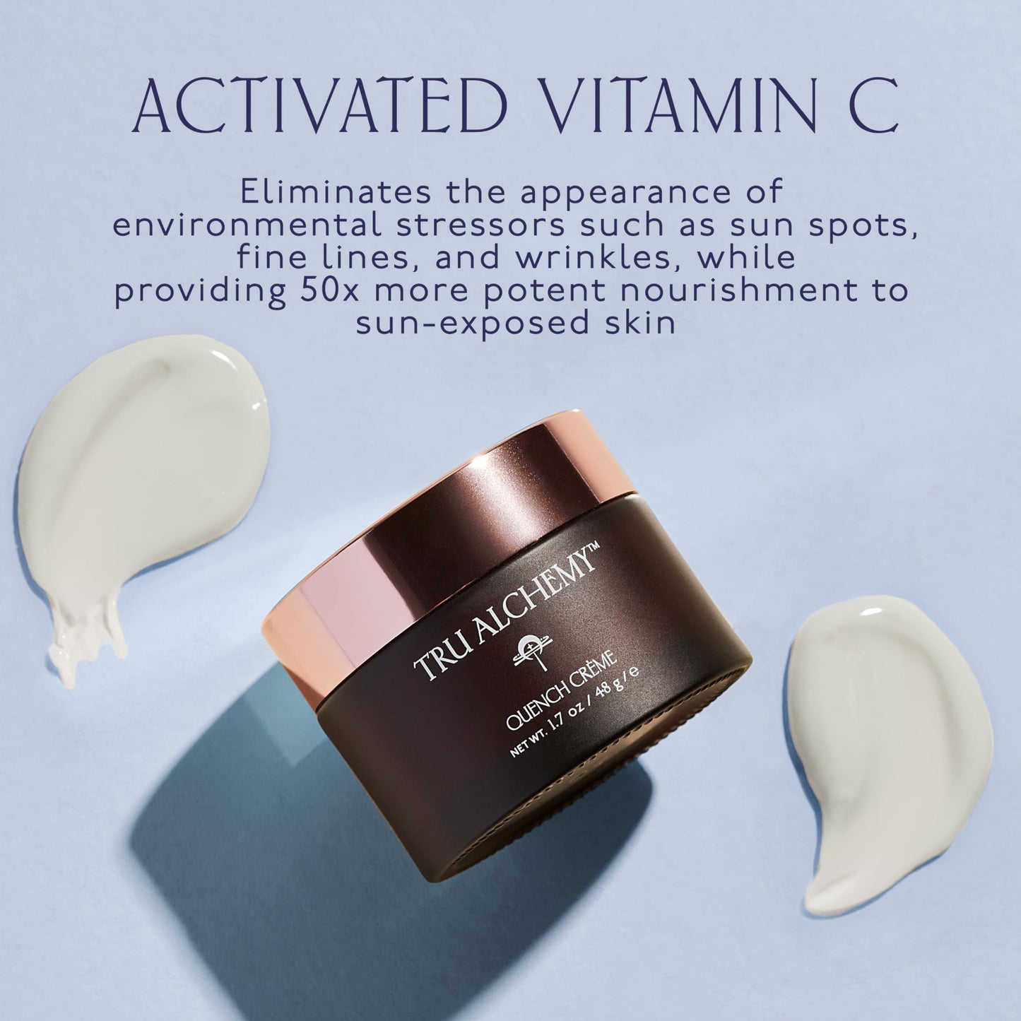Tru Alchemy Quench Crème Daily Facial Moisturizer | Hyaluronic Acid, Vitamin C, & Bakuchiol (better than Retinol) | Daily Firming Skin Moisturizer
