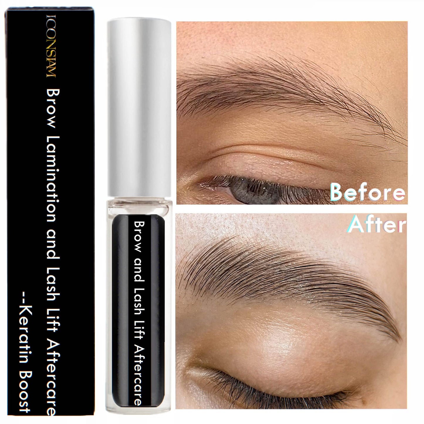 Brow Lamination and Lash Lift Nutrition Clear Eyelash Perm Aftercare Save Burning Eyelash & Eyebrow, Keratin Boost Care Fix Messy Brows/Lashes into