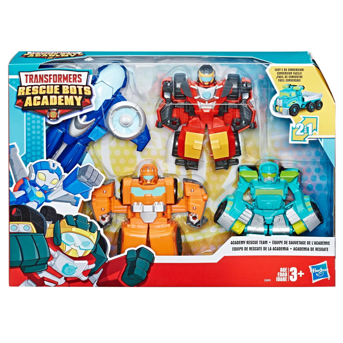 Playskool Heroes Transformers Rescue Bots Academy Rescue Team Pack, 4 Collectible 4.5" Converting Action Figures, Toys for Kids Ages 3 & Up (Amazon…