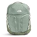 The North Face Women's Surge Commuter Laptop Backpack - Everyday Travel Bag, 16" Laptop Sleeve, Water-Repellent, Slate Moss/Bark Mist, One Size