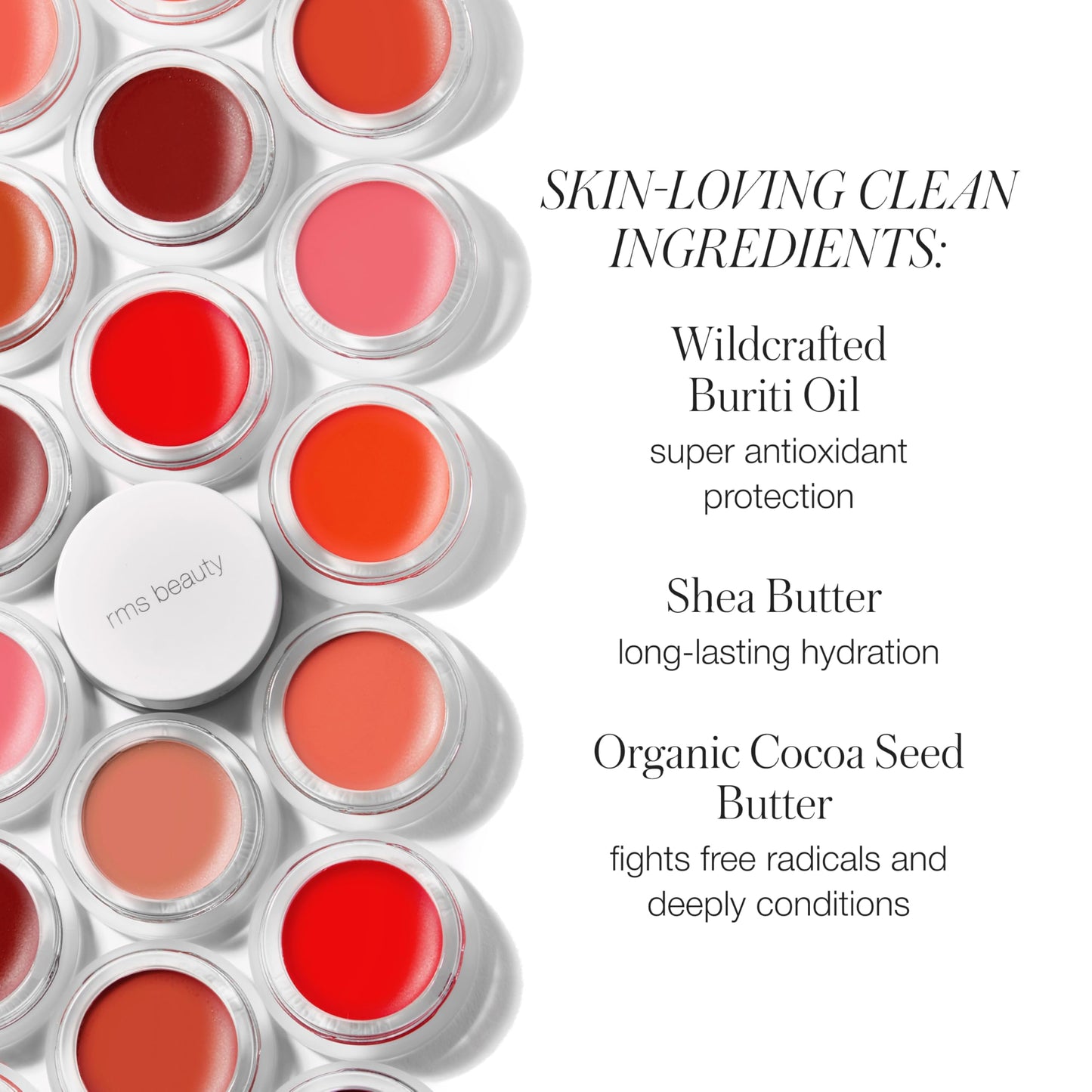 RMS Beauty Lip2Cheek Cream Blush & Lip Tint - Multi-Use Hydrating Cream Color, Natural Pigments, Lightweight Glow, Long-Lasting, Portable 0.28 oz