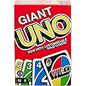 Mattel Games Giant UNO Card Game for Kid, Adult & Families, Color Blind Accessible & Customizable Large Deck