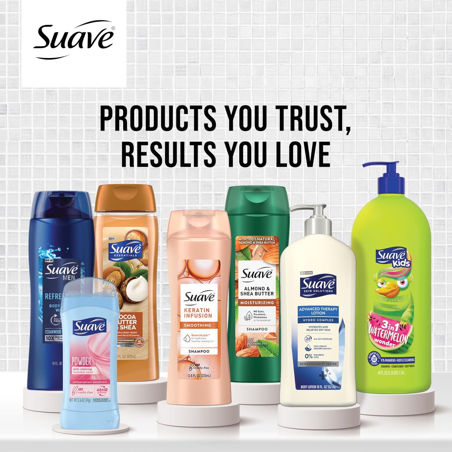 Suave Aluminum Free Deodorant for Women, Rose Petal and Jasmine, 48-Hour Odor Protection, Free of Talc, Parabens & Dyes 2.6 oz (Pack of 12) Beauty and Personal Care Suave