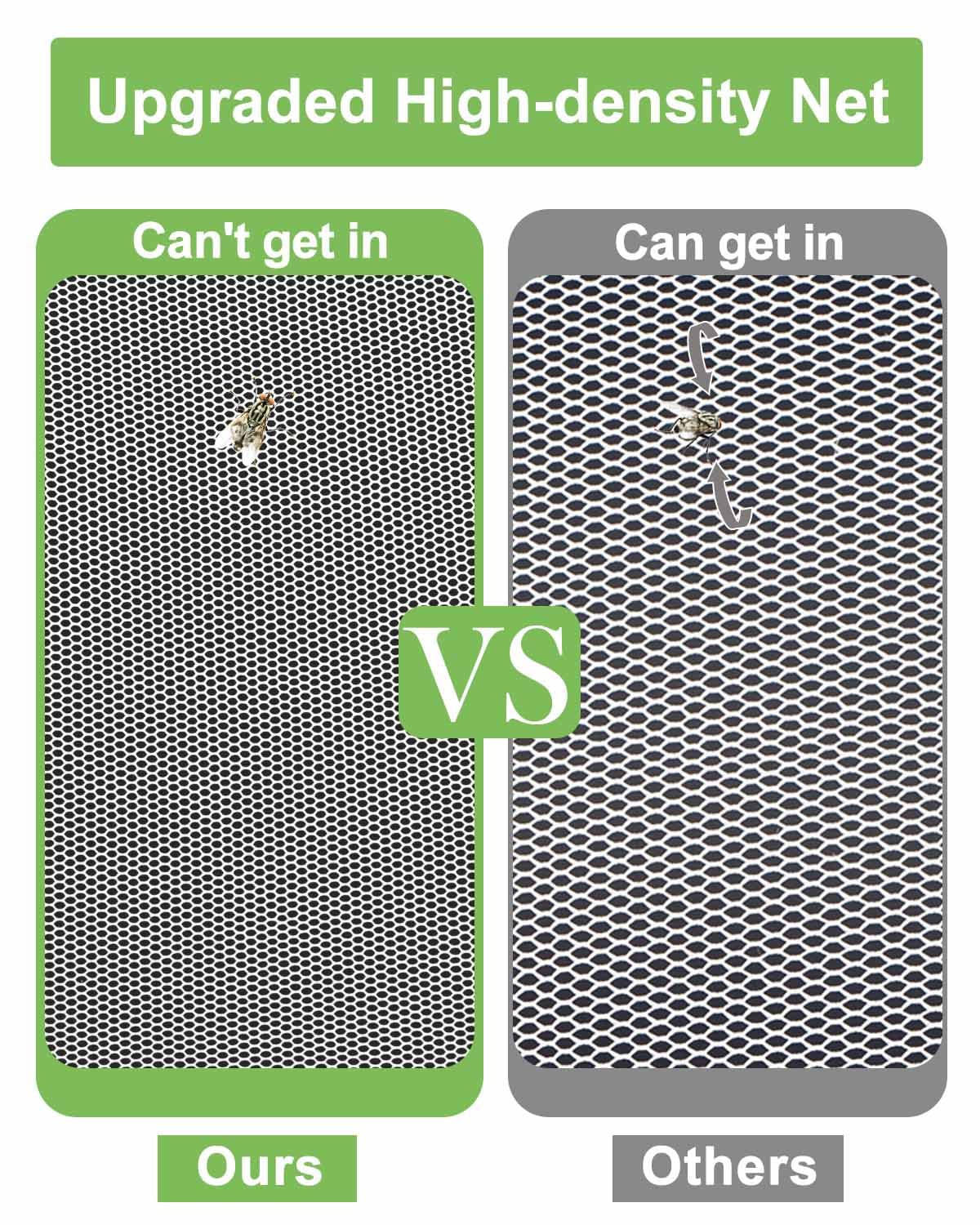 Lauon 6-Pack Large Mesh Food Covers – 17"x17" Pop-Up Tents, White Nylon Umbrella Screens for Outdoor BBQ, Picnics, Camping, Parties