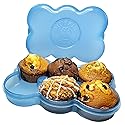Touch Up Cup Muffin Fresh Storage Container Holder with Lid, Airtight and Reusable, BPA-Free, as seen on Shark Tank Products, Pack of 1, Holds 6…