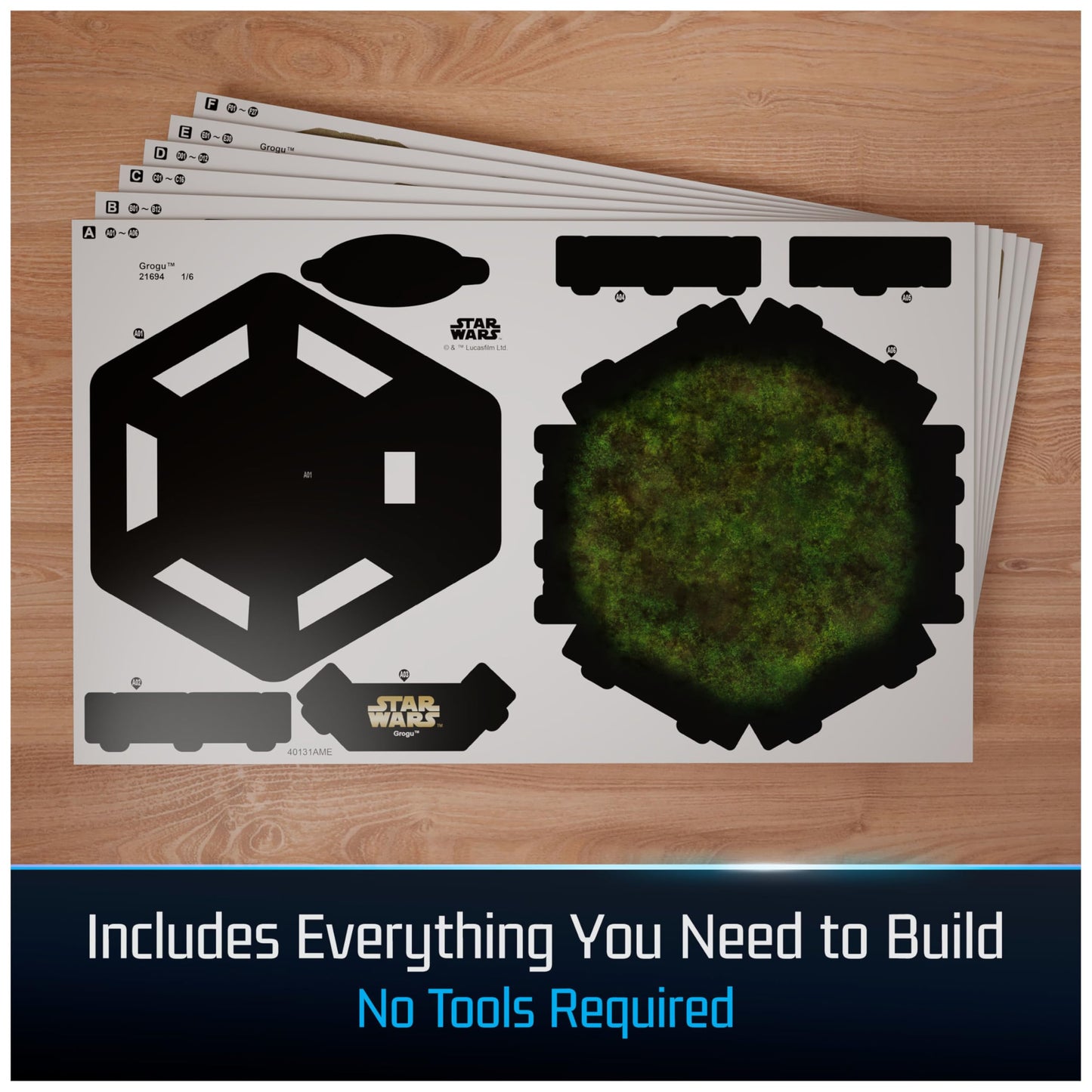 4D Build Star Wars Grogu 3D Model Kit – 103-Piece Puzzle & Collectible, Desk Decor, Building Toy for Teens & Adults Ages 12+