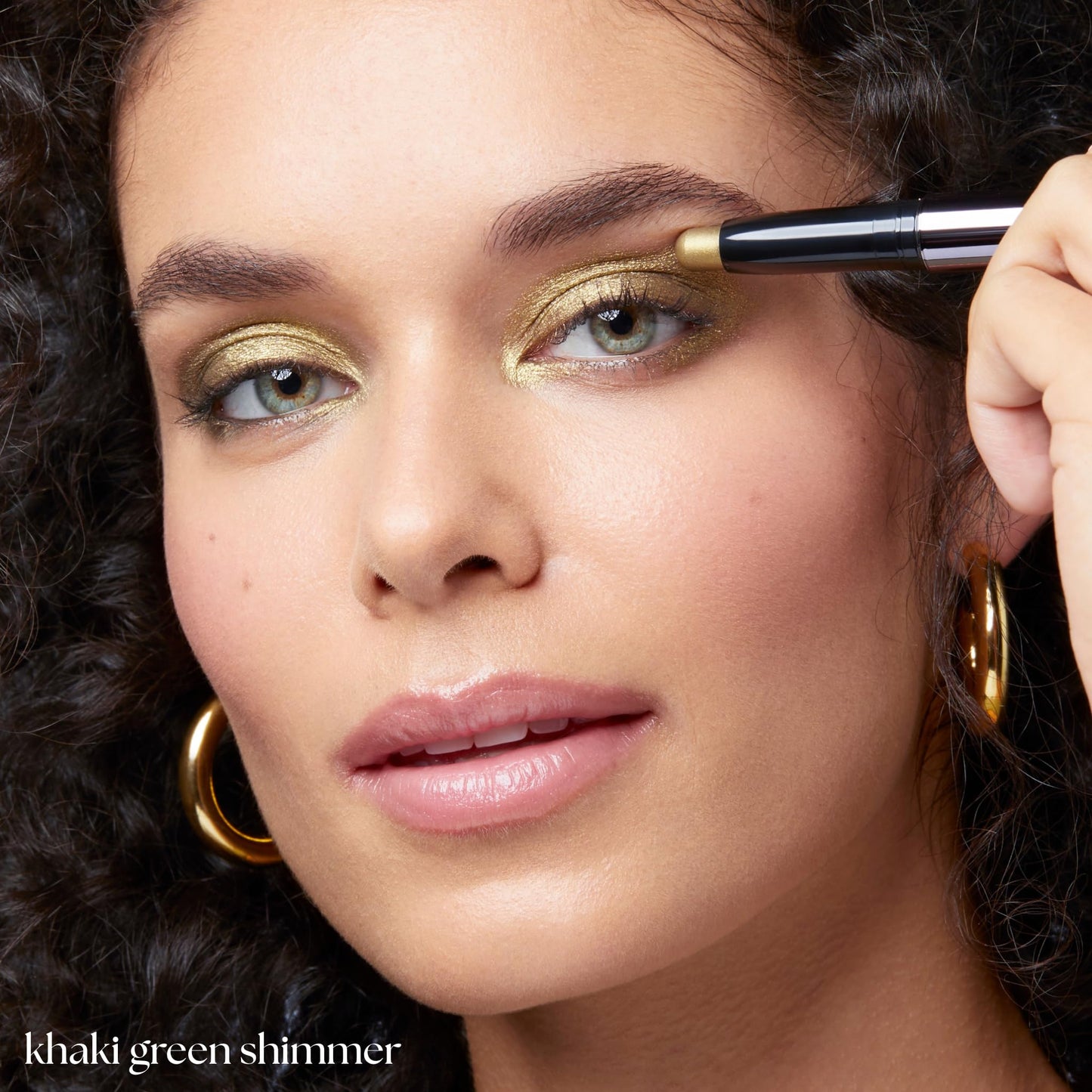 Julep Eyeshadow 101 Cream-to-Powder Waterproof Shadow Stick - Khaki Green Shimmer - Long-Lasting, Crease-Proof, Taupe Green Shimmer Cream Eyeshadow