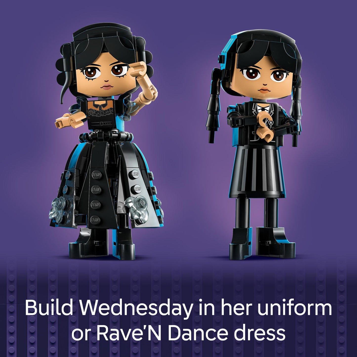 LEGO Wednesday Addams Figure – Collectible Building Toy for Kids, Girls & Boys 10+, Display Doll for Fans, Birthday Gift Idea, 76780