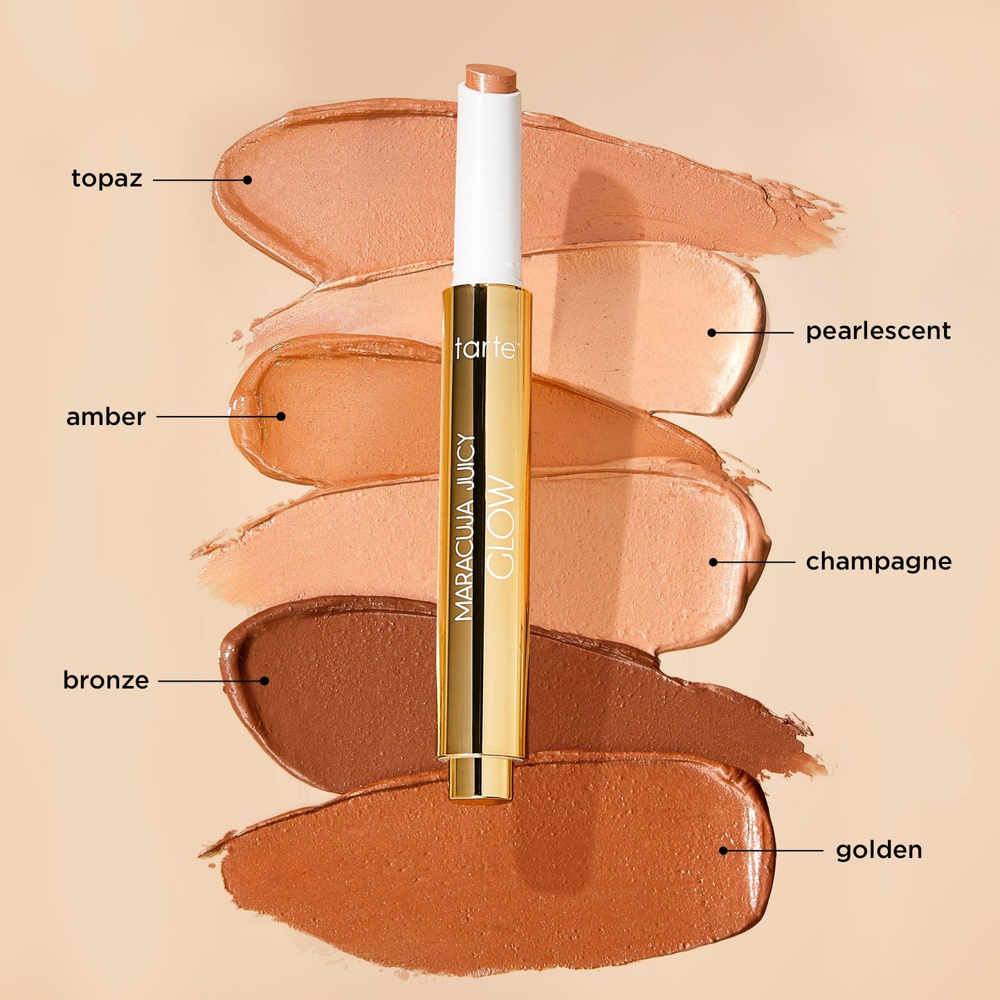 tarte maracuja juicy glow highlight - Highlighter with Vitamin E to Hydrate, Blur appearance for a Smooth Buildable Glow & Luminous Radiant Finish