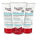 Eucerin Advanced Repair Hand Cream, Soothes and Repairs Very Dry Skin, Fragrance Free, Non Greasy, Fast Absorbing, Travel Size Hand Lotion, Holiday