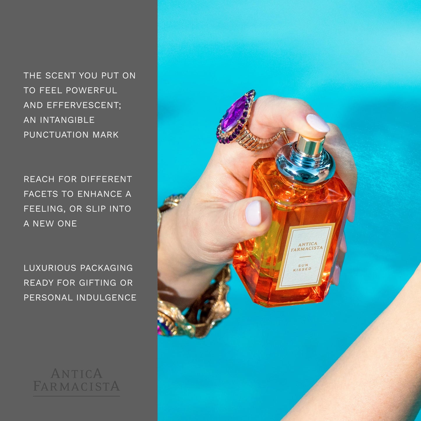 Antica Farmacista Perfume - Elegant Eau de Parfum - Long-Lasting Fragrance - Personal Care Gift for Holidays, Birthdays & Anniversaries - Sun Kissed