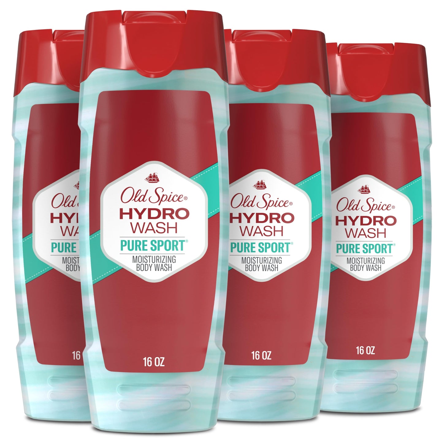 Old Spice Moisturizing Body Wash for Men, Hydro Wash, 2-in-1 Long Lasting Scent & Powerful Hydration to Fight Dry Skin, 24/7 Shower Fresh, Pure Sport