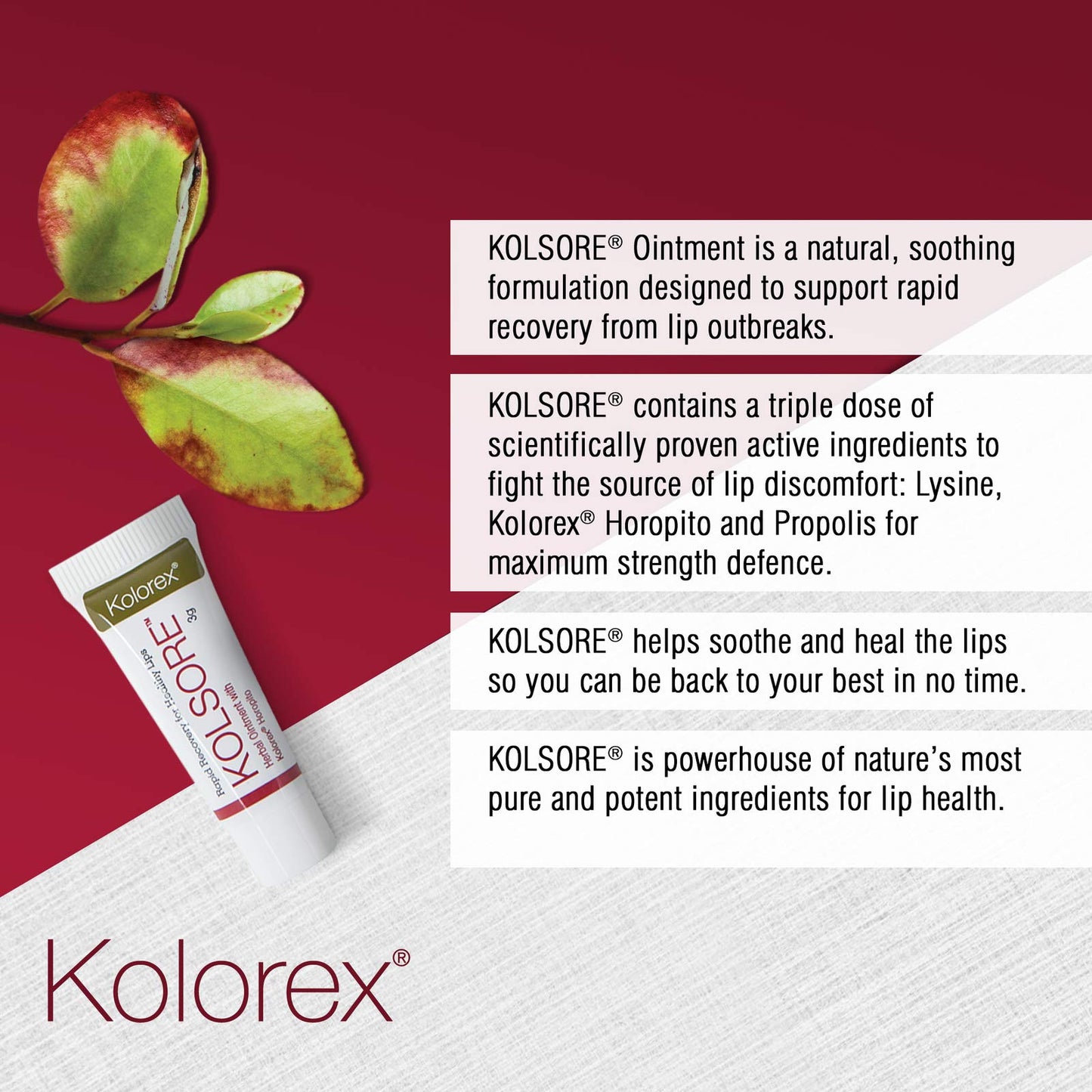Kolorex® KOLSORE Lip Care Ointment