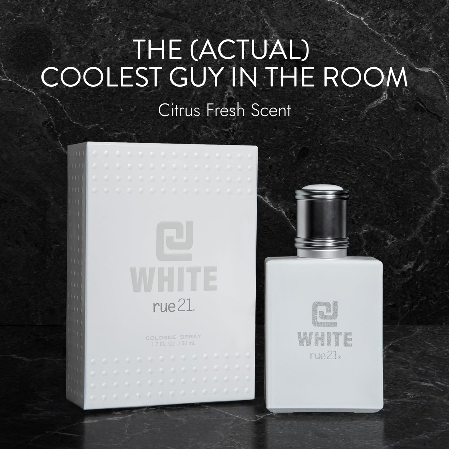 Rue 21 CJ White Men's Cologne Spray - 1.7 fl oz (50 ml)