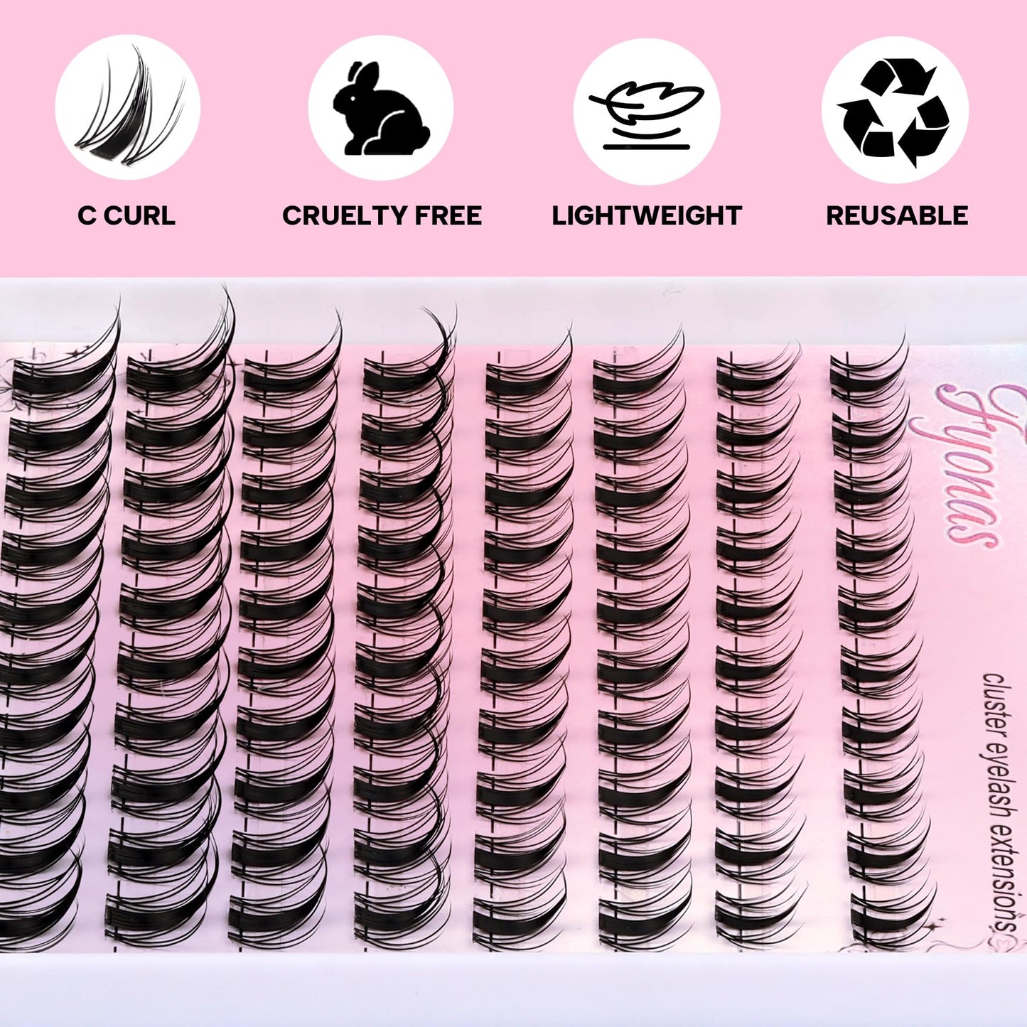 Fyonas Manga Lash Clusters Spiky Eyelash Clusters C Curl Cluster Eyelash Extensions 10-16mm Anime Individual Lashes Wet Look Lashes Clusters Beauty and Personal Care Fyonas